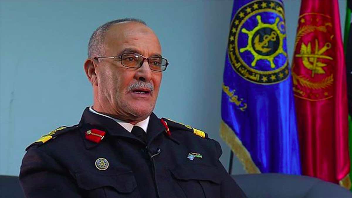 Ufficiale ammiraglio Libico Ayoub Qassem - meteoweek.com
