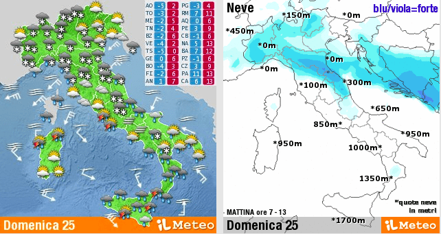 Previsioni meteo week end