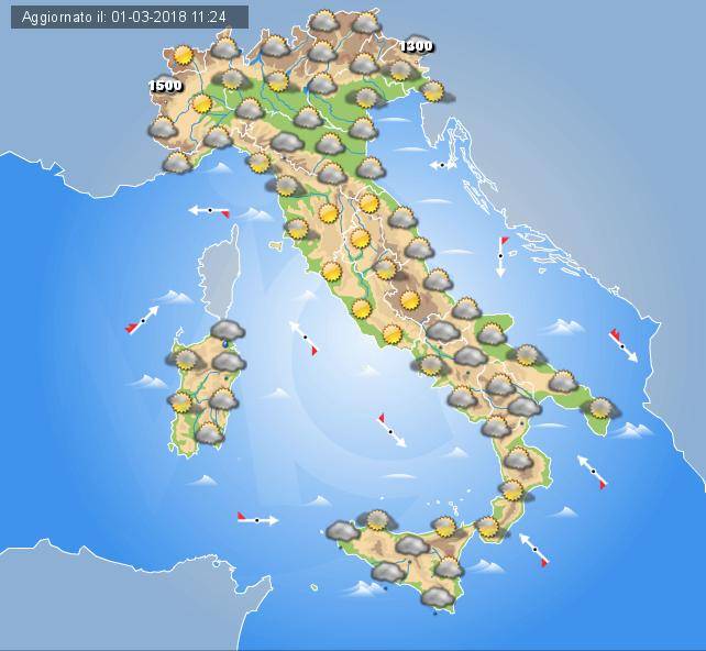 Previsioni meteo week end
