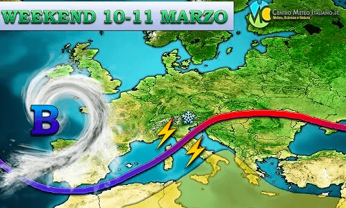 previsioni meteo del week end