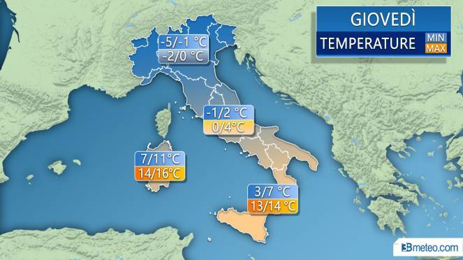 Previsioni meteo del week end