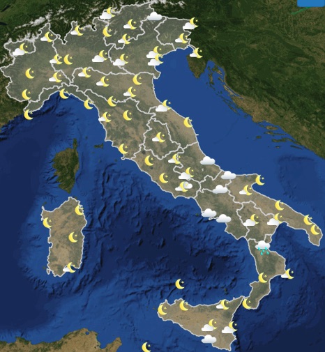 Meteo Italia Previsioni del tempo di oggi venerdì 31 maggio 2019 ore 18 - meteoweek.com