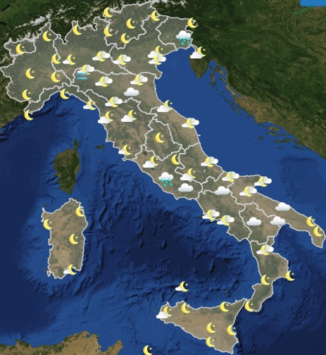 Meteo Italia previsioni del tempo domani giovedì 30 maggio 2019 - meteoweek.com
