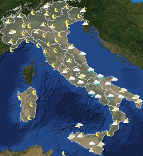 Meteo Italia previsioni del tempo nel week end sabato 1 giugno ore 18 - meteoweek.com