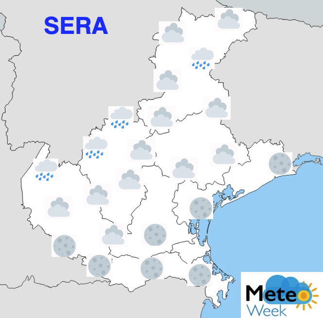 Meteo Veneto mercoledì 22 maggio 2019 sera - meteoweek.com