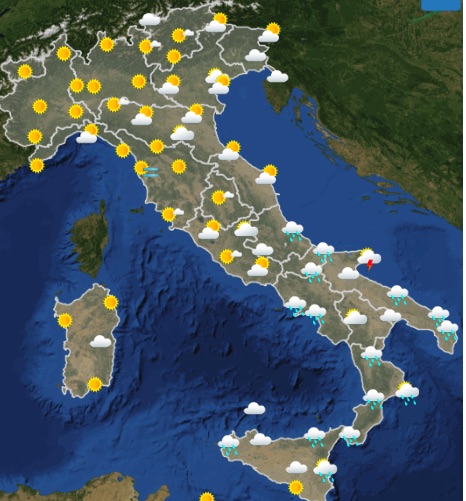 Meteo italia oggi giovedì 16 maggio 2019 00-06 - meteoweek.com copia