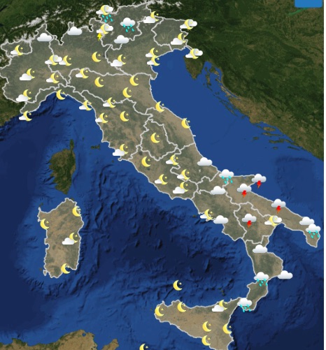 Meteo italia oggi giovedì 16 maggio 2019 12-18 - meteoweek.com