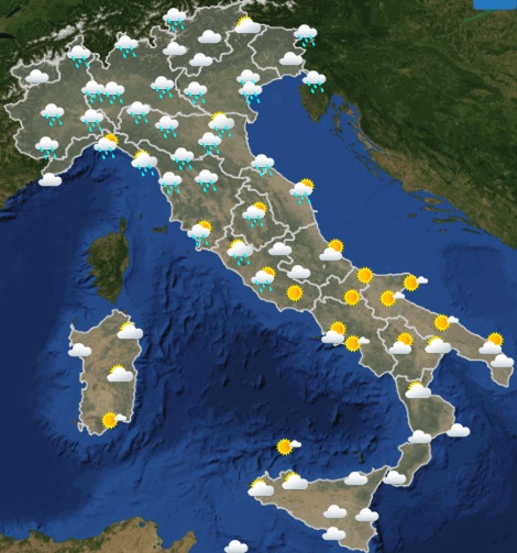 Meteo sabato 18 maggio 2019 ore 06 - 12 - meteoweek.com