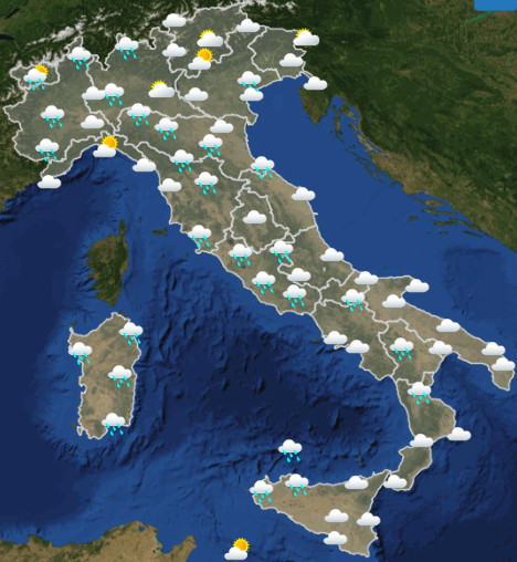 Meteo Italia Previsioni del tempo domani domenica 26 maggio 2019 - meteoweek.com