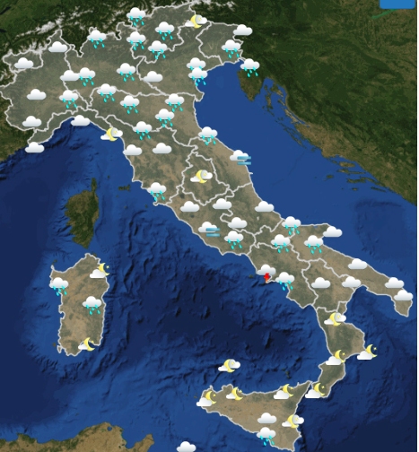 Meteo Italia previsioni del tempo di 27 maggio 2019 - meteoweek.com
