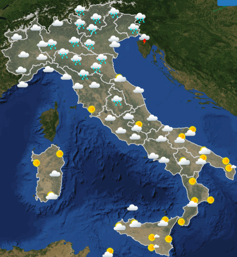 Meteo Italia mercoledì 29 maggio 2019 - meteoweek.com