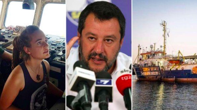 Comandante Carola Rackete - Matteo Salvini - Imbarcazione Sea Watch 3 - meteoweek.com