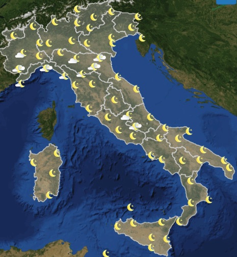 Meteo Italia previsioni del tempo di domani giovedì 13 giugno ore 18 - meteoweek.com