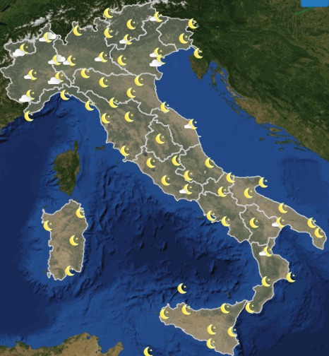 Meteo Italia previsioni del tempo di oggi martedì 25 giugno 2019 ore 18 - meteoweek.com