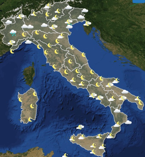 Meteo Italia previsioni del tempo domani giovedì 6 giugno 2019 ore 12 - meteoweek.com