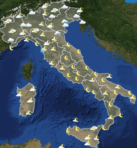 Meteo Italia previsioni del tempo domani giovedì 6 giugno 2019 ore 18 - meteoweek.com
