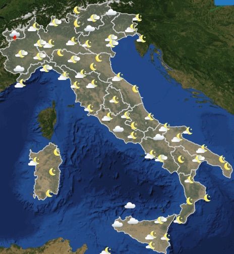 Meteo Italia previsioni del tempo domani martedì 11 giugno 2019 ore 12 - meteoweek.com