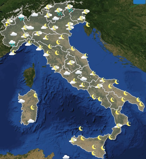 Meteo Italia previsioni del tempo domani venerdì 21 giugno 2019 ore 18 - meteoweek.com