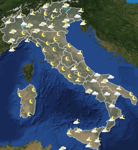 Meteo Italia previsioni del tempo oggi giovedì 6 giugno 2019 ore 12 - meteoweek.com