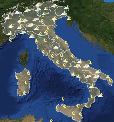 Meteo Italia previsioni del tempo oggi martedì 18 giugno 2019 ore 18 - meteoweek.com