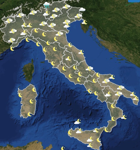 Meteo Italia previsioni del tempo oggi mercoledì 19 giugno 2019 ore 18 - meteoweek.com