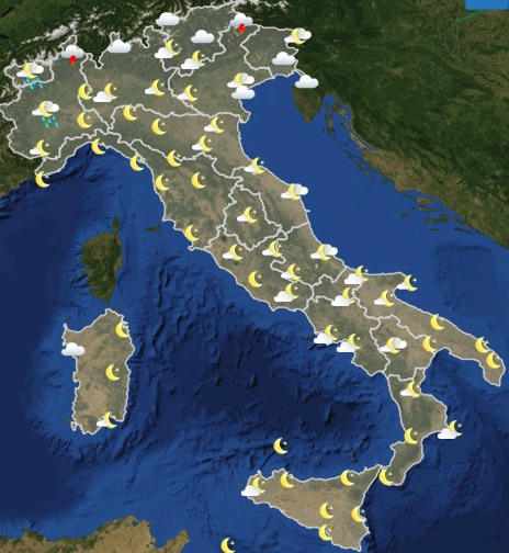 Meteo Italia previsioni del tempo oggi mercoledì 5 giugno 2019 ore 18 - meteoweek.com