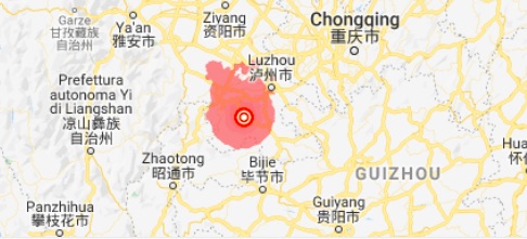 Terremoto in Cina di 6 di magnitudo - meteoweek.com