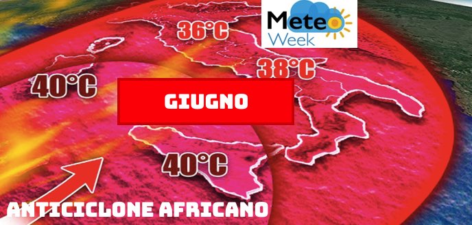 anticiclone africano giugno - meteoweek.com