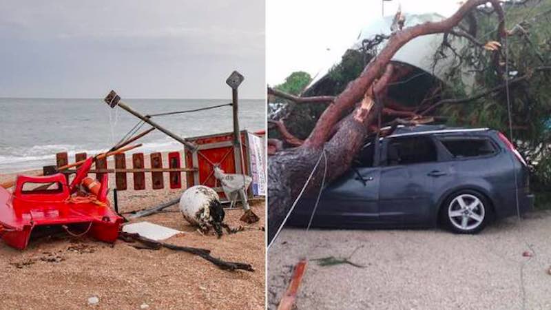 Costa Adriatica una tempesta furiosa sta mettendo in ginocchio le città - meteoweek.com