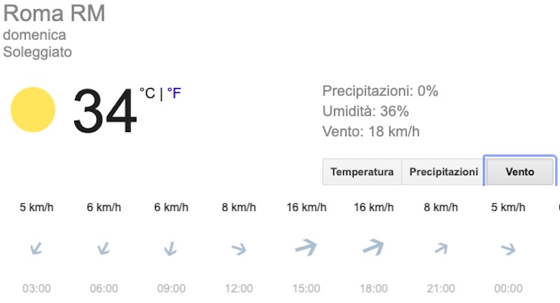 Meteo Roma domani previsioni del tempo domenica 21 luglio temperature, venti e mari 2019 - meteoweek.com