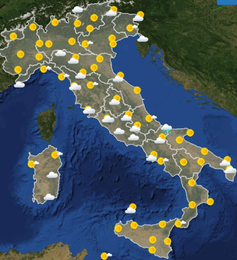 Meteo Weekend domenica - Previsioni del tempo per Sabato e Domenica - meteoweek.com