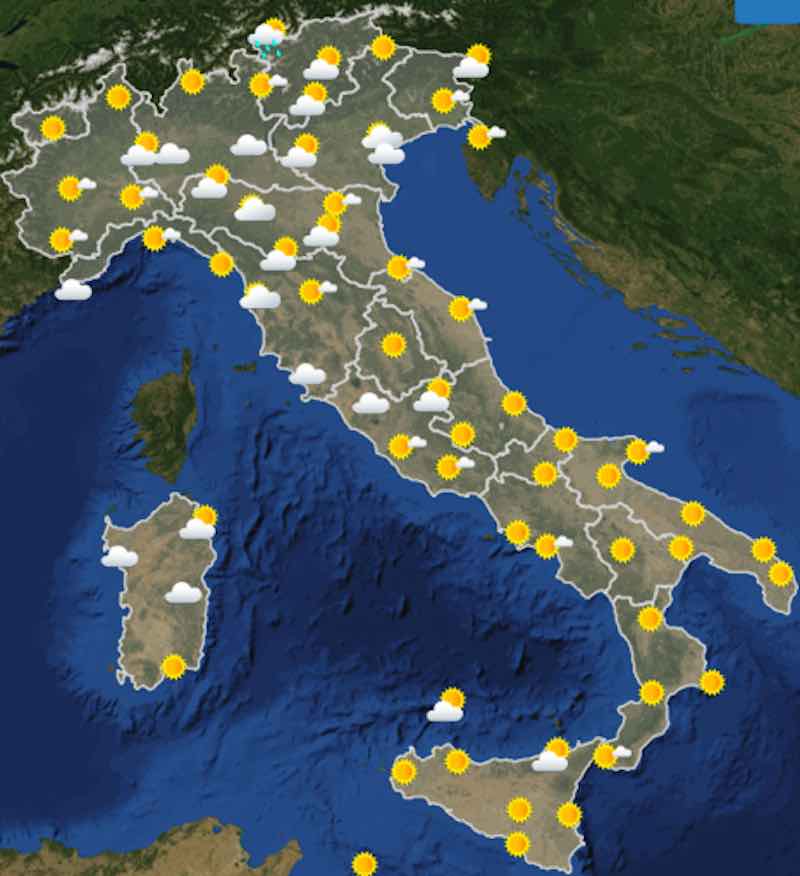 Meteo domani previsioni del tempo di domenica 14 luglio 2019 - meteoweek.com