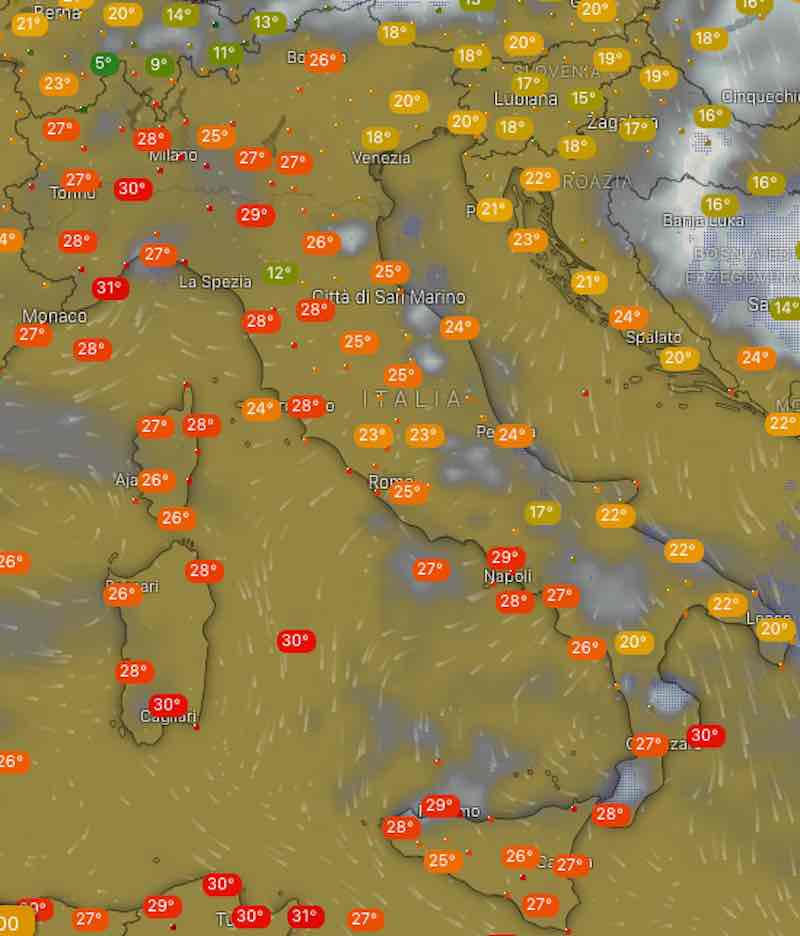 Meteo domani previsioni del tempo domenica 13 luglio aggiornamento mattina - meteoweek.com