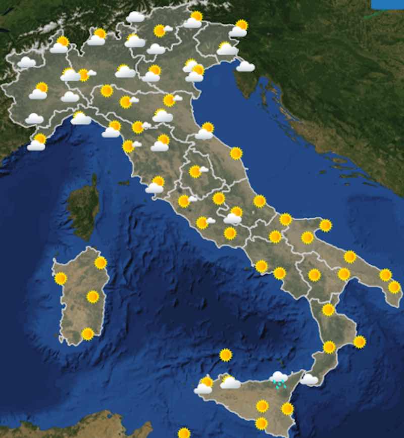 Meteo domani previsioni del tempo giovedì 11 luglio ore 6 - meteoweek.com