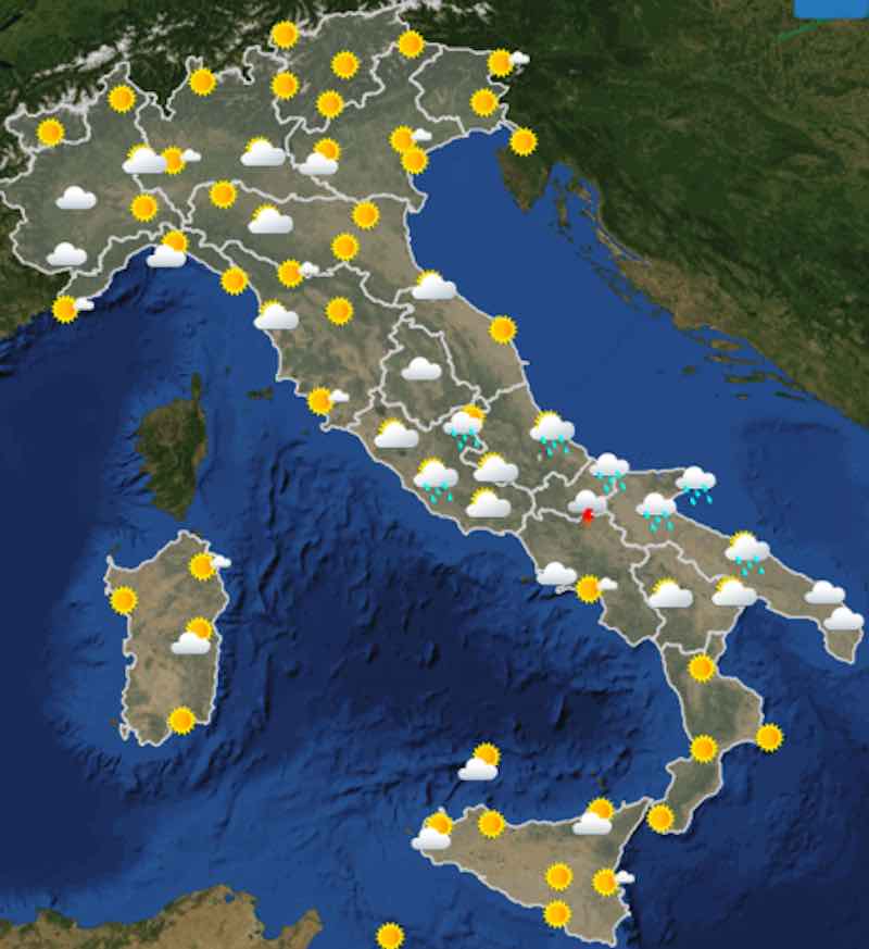 Meteo domani previsioni del tempo mercoledì 10 luglio ore 12 - meteoweek.com