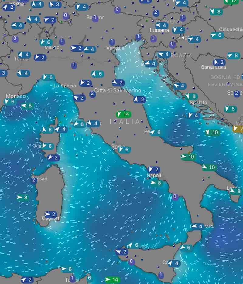 Previsioni Meteo oggi domenica 14 luglio 2019 in Italia, tempo, temperature mari e venti ore 12 - meteoweek.com