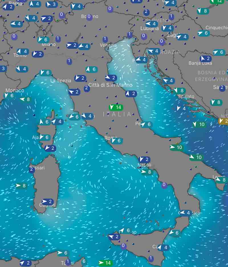 Previsioni Meteo oggi domenica 14 luglio 2019 in Italia, tempo, temperature mari e venti ore 19 - meteoweek.com