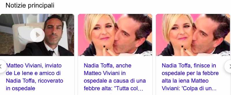 copertine articoli ingannevoli - La Fake News di Nadia Toffa sull'incidente di Viviani per essere cliccati - meteoweek.com