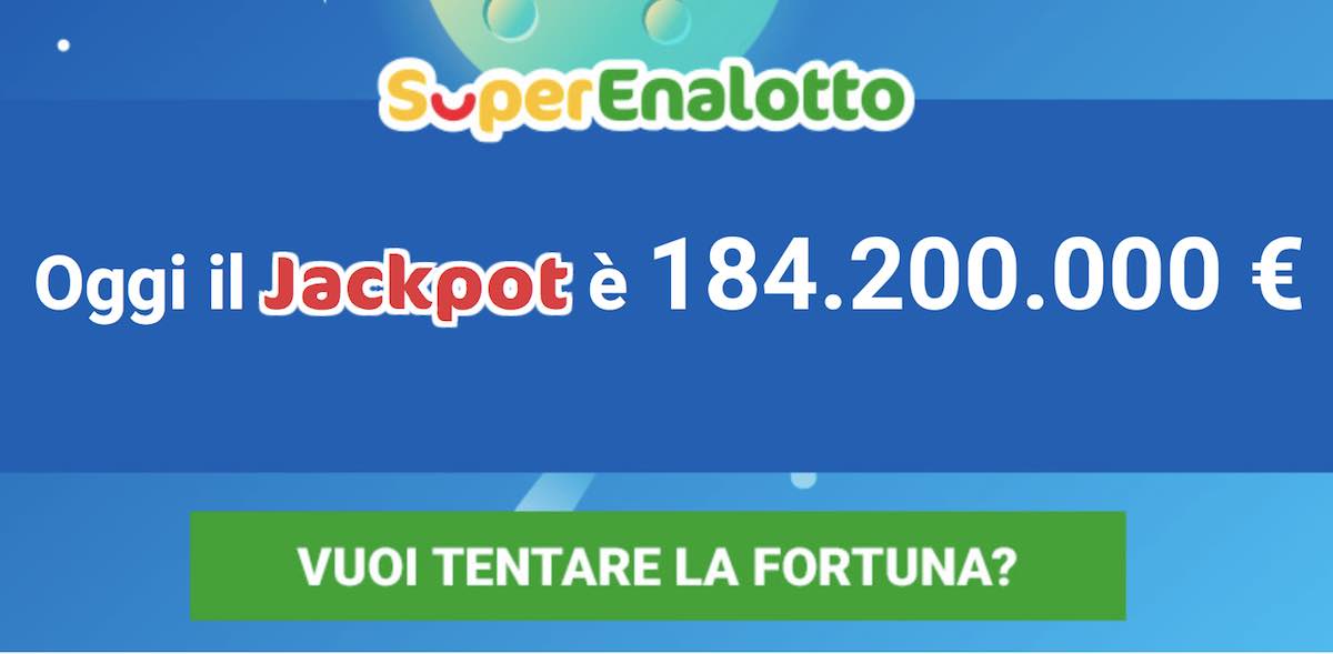 jackpot superenalotto record