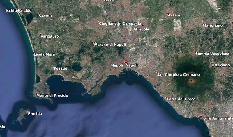 mappa Campania - Meteo Napoli domani previsioni del tempo domenica 21 luglio temperature, venti e mari - meteoweek.com