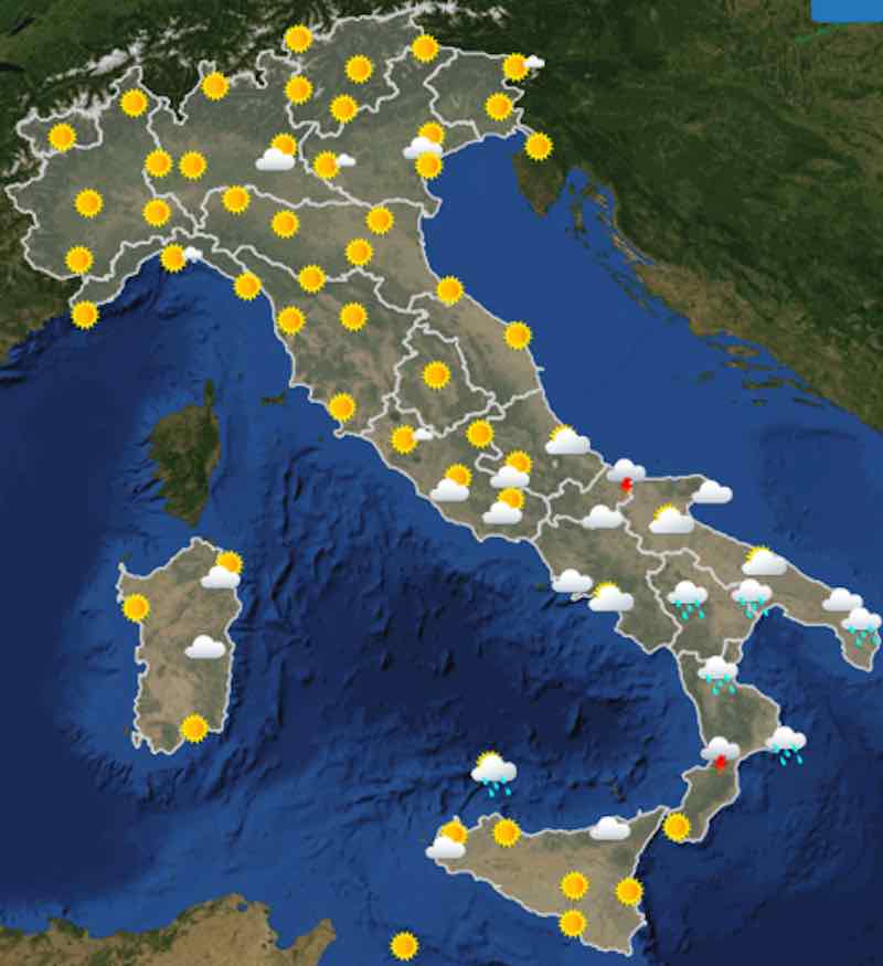 Cartina Italia Meteo Cartina