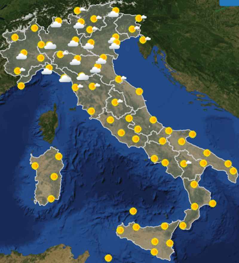 mappa ore 6 dopodomani In Italia mercoledì 17 - meteoweek.com