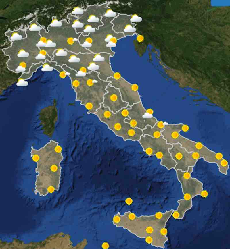 mappa ore 6 - previsioni meteo Domenica 21 luglio 2019 - meteoweek.com