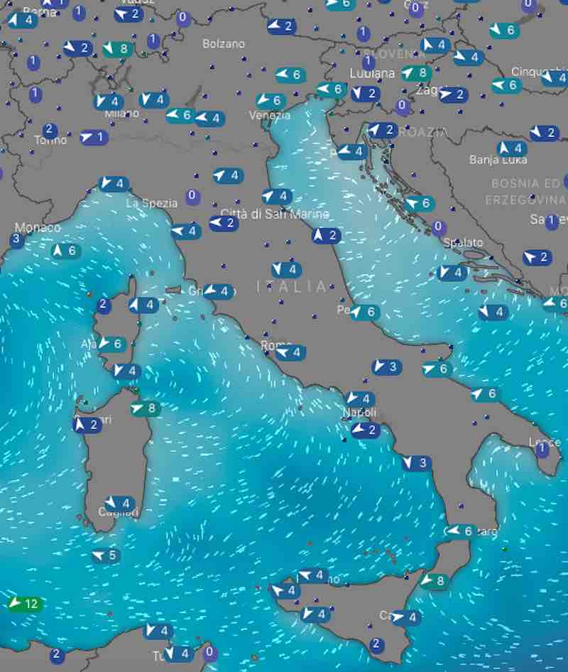 mappe mari e venti - Meteo previsioni del tempo di domani venerdì 19 luglio 2019 - meteoweek.com