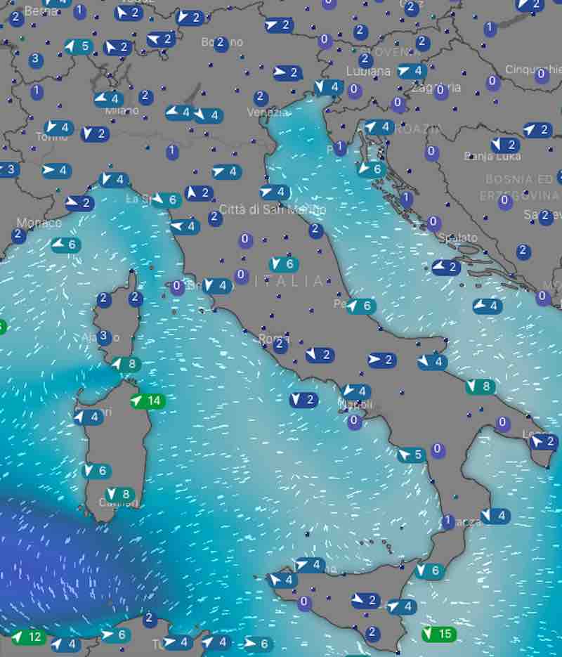 mappe mari e venti domenica - Meteo oggi domani e dopodomani previsioni del tempo da venerdì a domenica - meteoweek.com