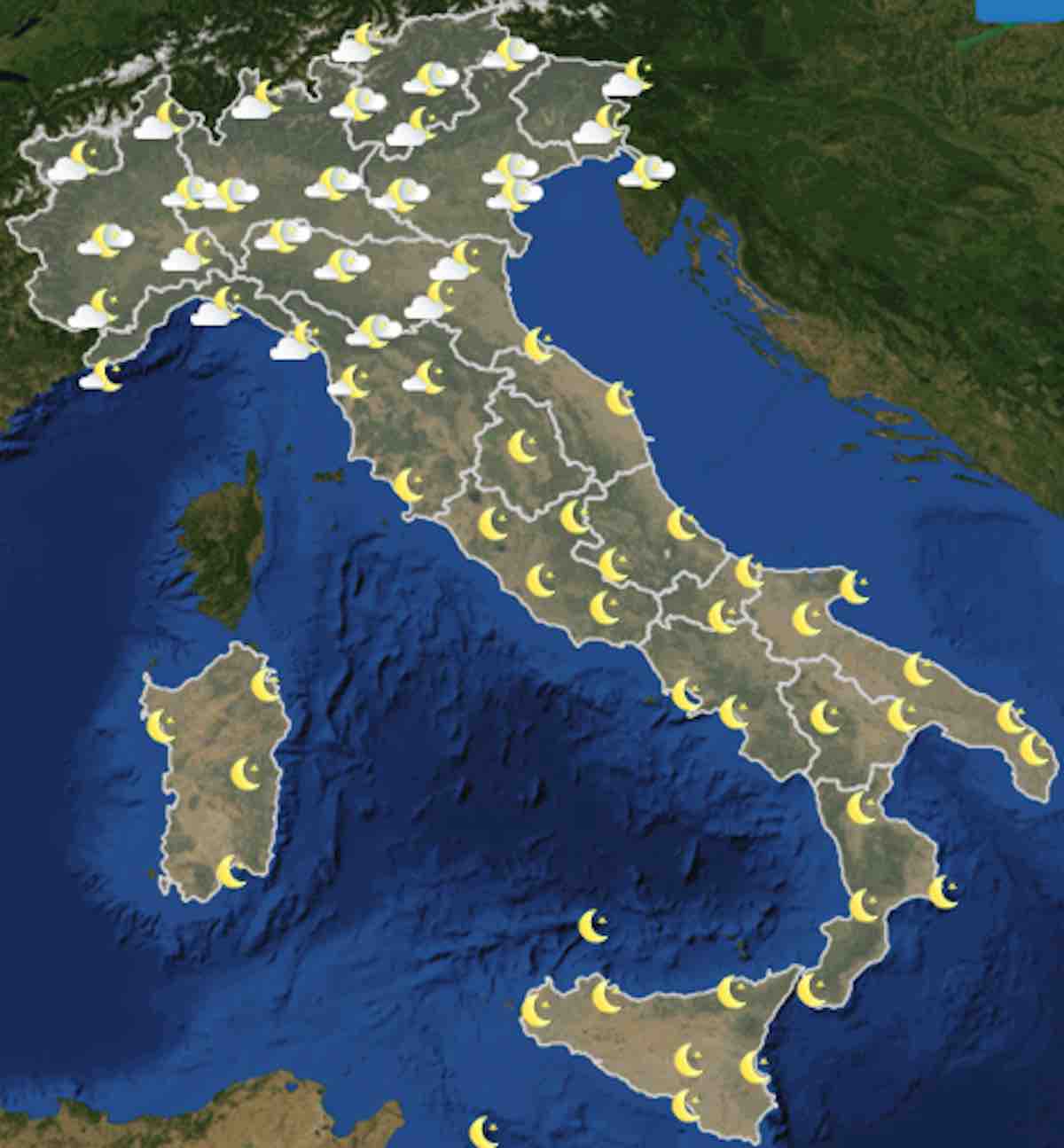 mappe ore 18 - Meteo domani previsioni del tempo lunedì 22 luglio 2019 in Italia - meteoweek.com