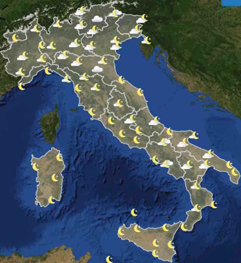mappe ore 18 - Previsioni Meteo venerdì 19 luglio 2019 in Italia - meteoweek.com