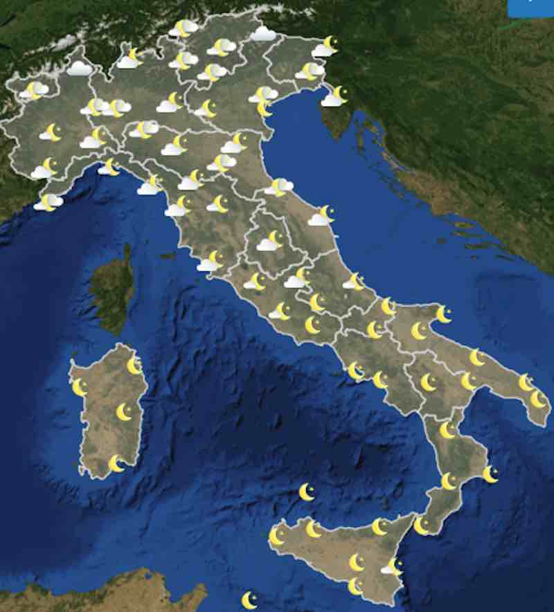 mappe ore 18 - previsioni meteo Sabato 20 luglio 2019 - meteoweek.com