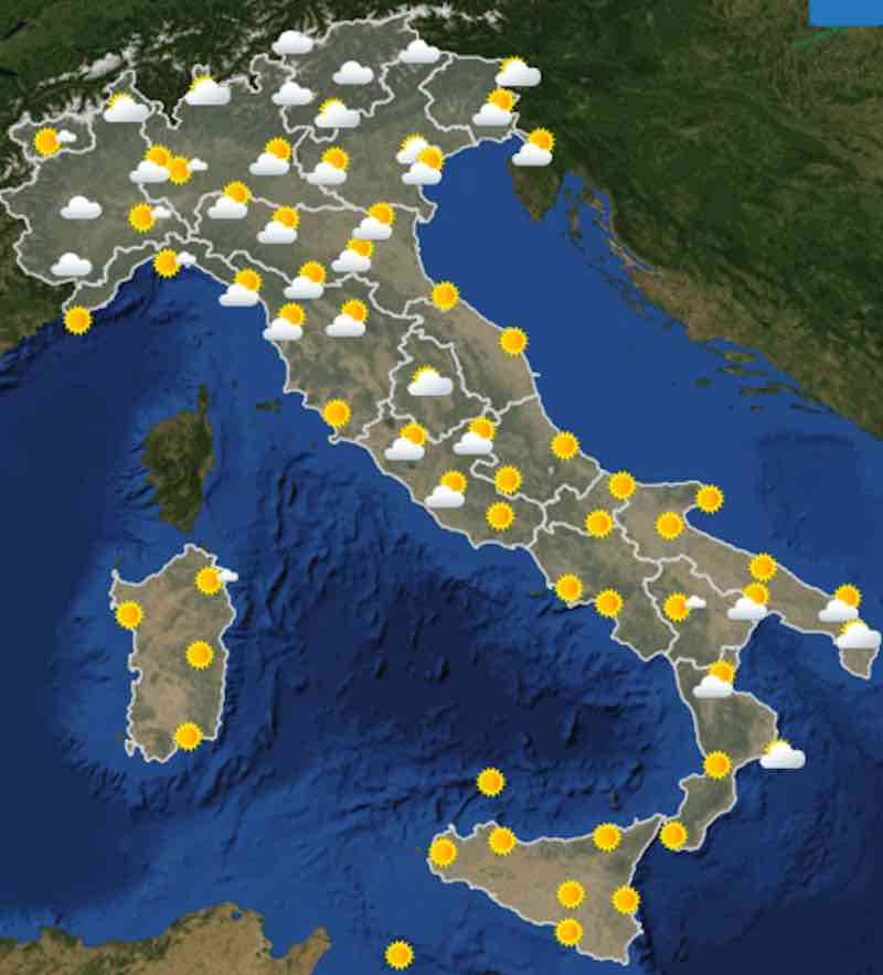 mappe ore 6 - Meteo oggi previsioni del tempo venerdì 19 luglio 2019 in Italia - meteoweek.com