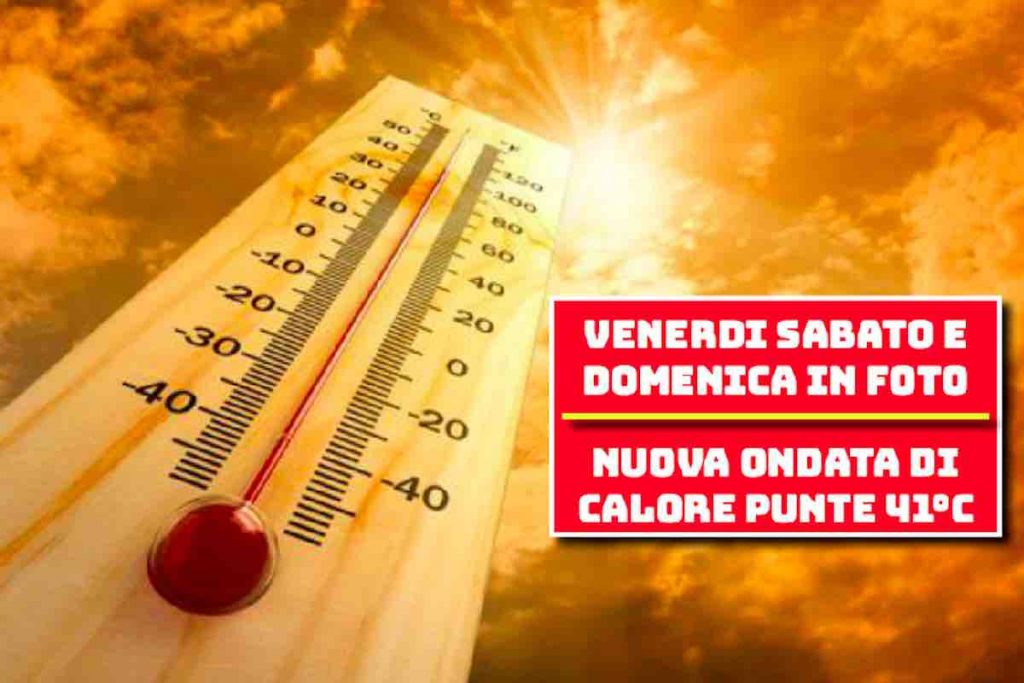 Aggiornamento Meteo Weekend agosto venerdì sabato e domenica in foto